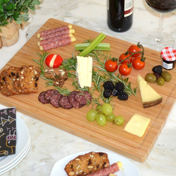Large Bamboo Cutting/Charcuterie Board 17" x 13"